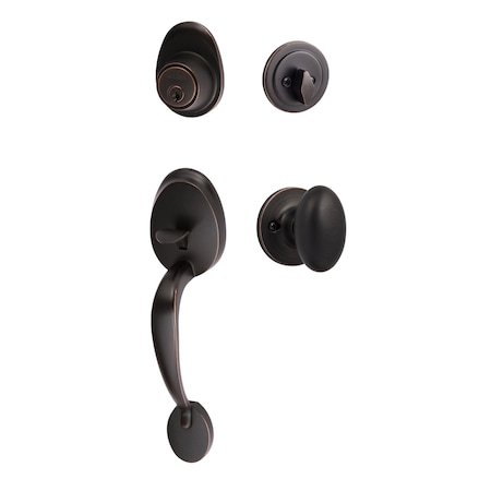 Sure-Loc Hardware Sure-Loc Hardware Alta Handleset, Arapaho Handleset Trim, Vintage Bronze AT507-AR 11P